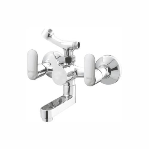 Wall Mixer Telephonic with Hand Shower Arrangement Chrome